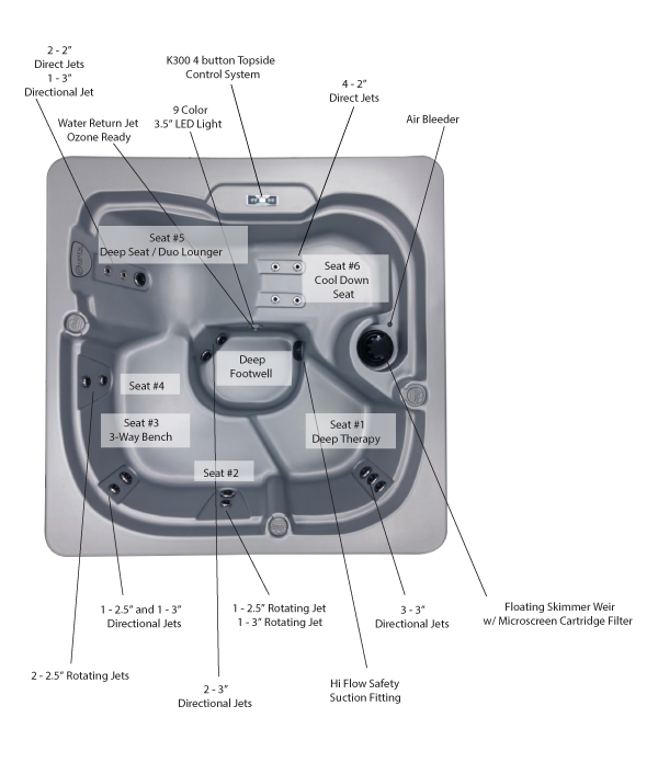 Mystic 118RS Hot Tub details
