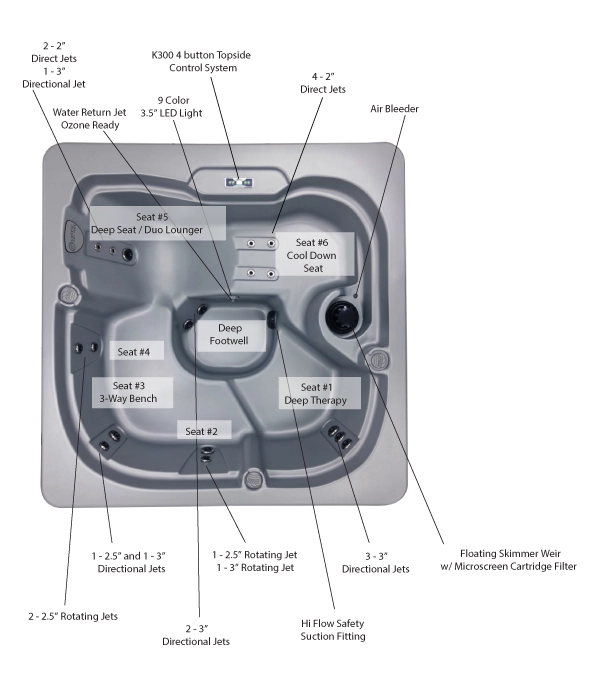 Mystic 118RS Hot Tub details