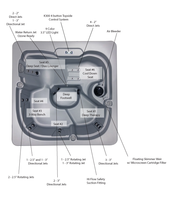 Mystic 118RS Hot Tub details